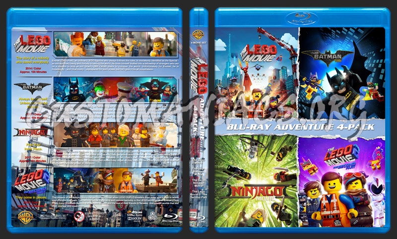 Lego Movie 4-Pack blu-ray cover