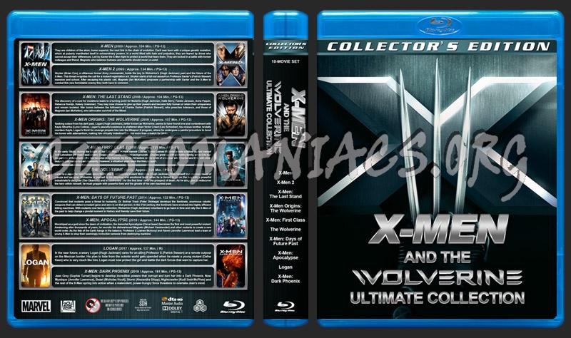 X-Men and the Wolverine Ultimate Collection blu-ray cover