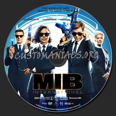 Men In Black: International dvd label
