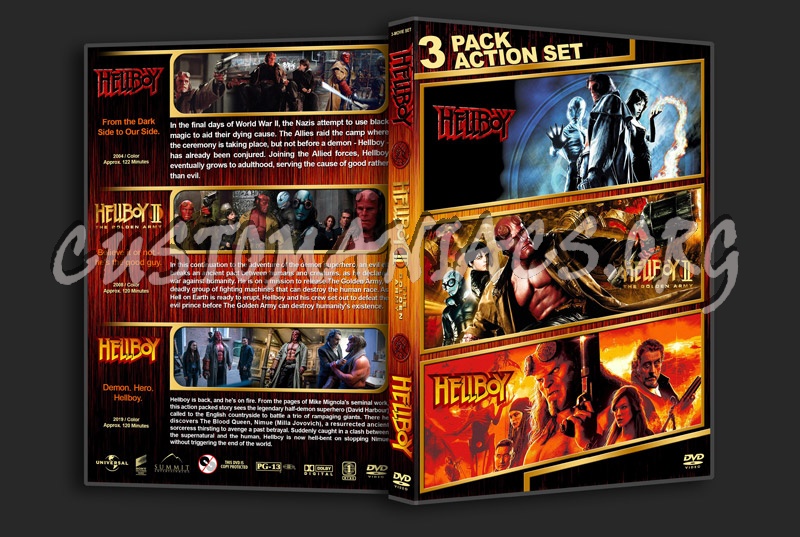 Hellboy Triple Feature dvd cover