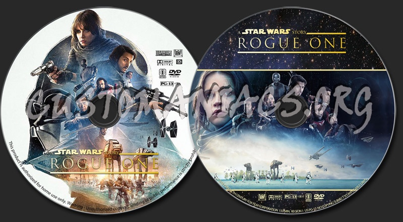 A Star Wars Story: Rogue One dvd label