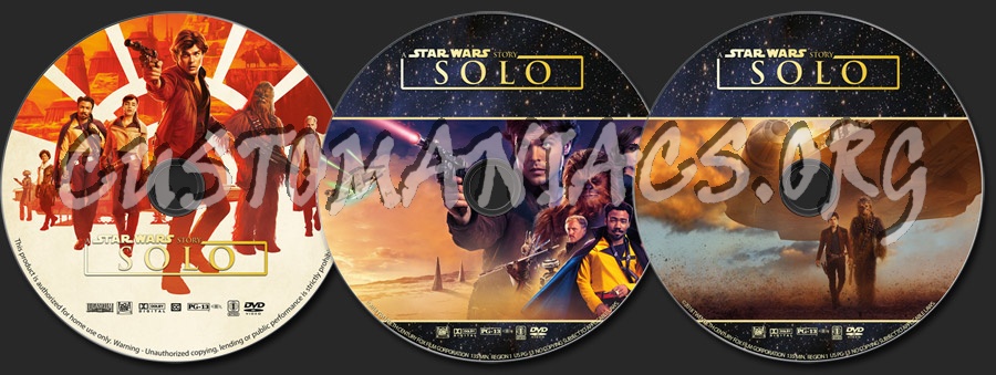 A Star Wars Story: Solo dvd label