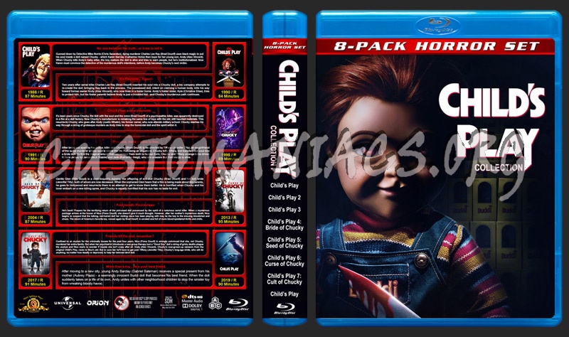 Childs Play Collection (8) blu-ray cover
