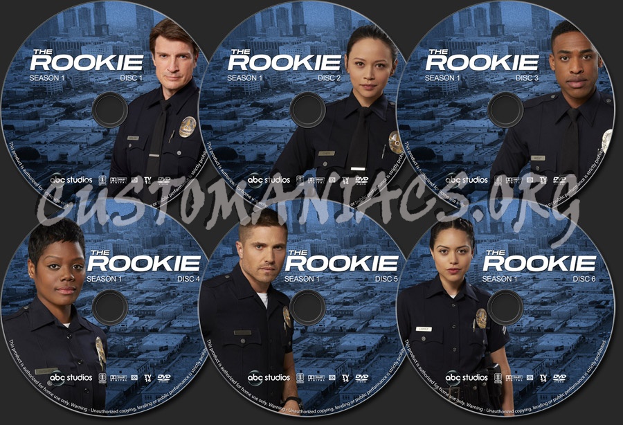 The Rookie - Season 1 dvd label