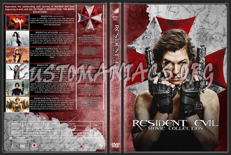 Resident Evil Movie Collection dvd cover