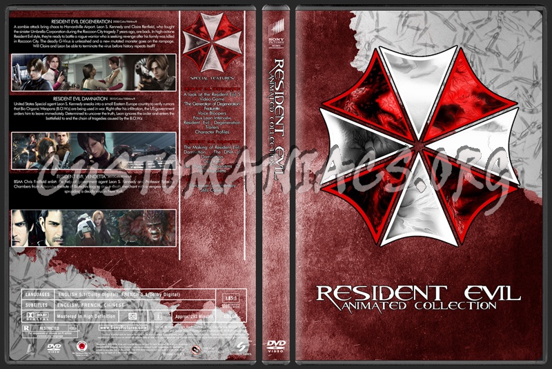 Resident Evil Animated Collection dvd cover