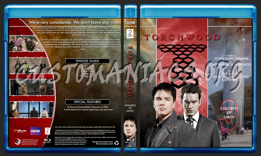 Torchwood Tv Series blu-ray cover