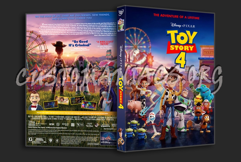 Toy Story 4 dvd cover