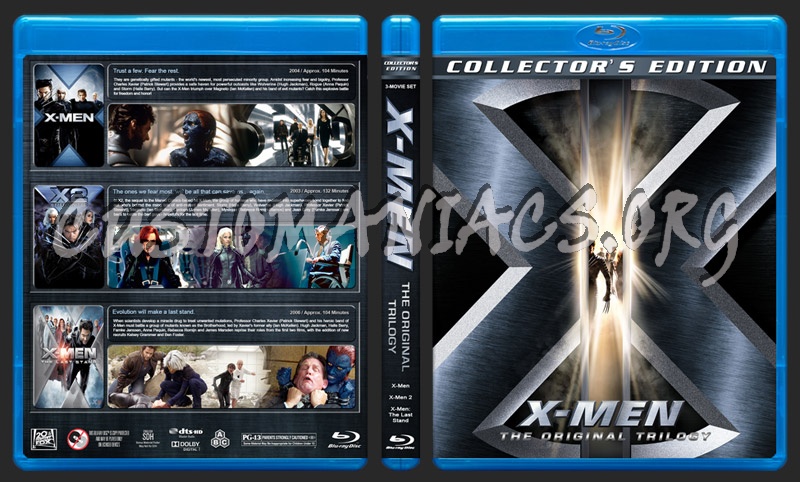 X-Men: The Original Trilogy blu-ray cover