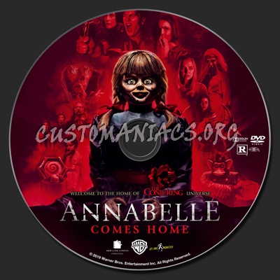 Annabelle Comes Home dvd label