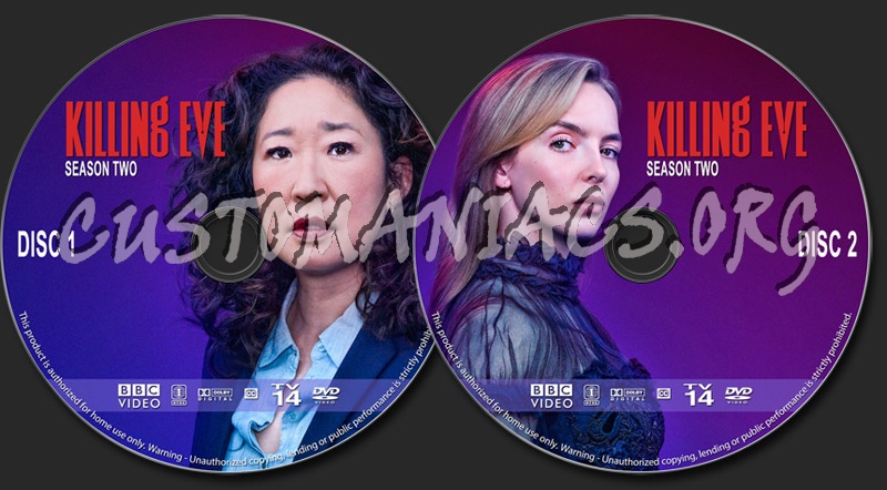 Killing Eve - Season 2 dvd label