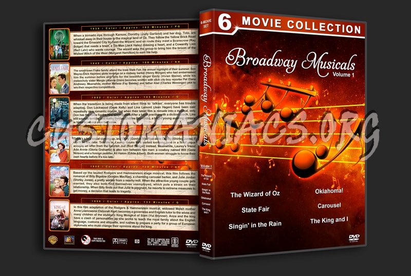 Broadway Musicals - Volume 1 dvd cover