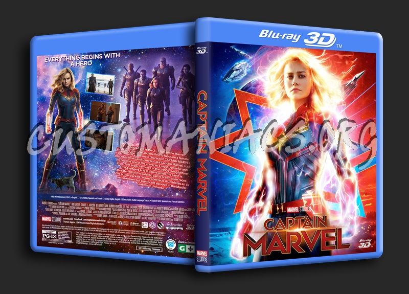Captain Marvel 3D dvd cover