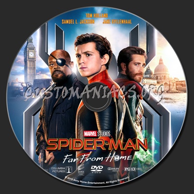 Spider-Man: Far From Home dvd label