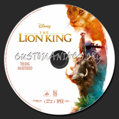 The Lion King 2019 blu-ray label