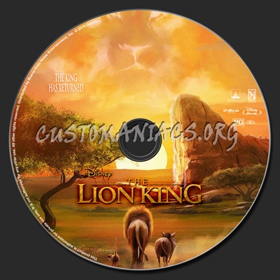 The Lion King 2019 blu-ray label