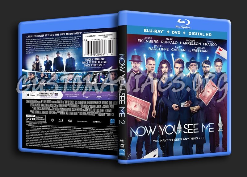 Now You See Me 2 blu-ray cover