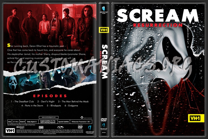 Counterfeit phantom Abbreviate Scream - Resurrection dvd cover - DVD Covers & Labels by Customaniacs, id:  257838 free download highres dvd cover