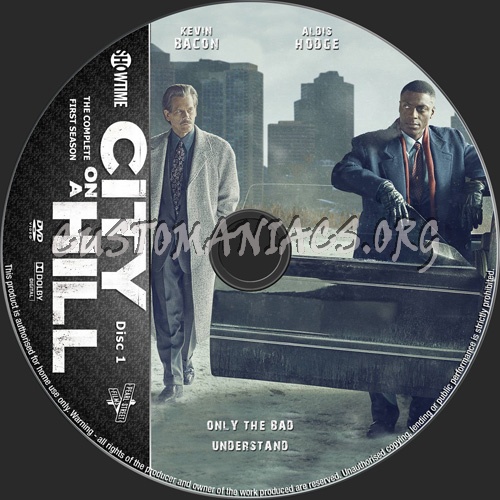 City On A Hill Season 1 dvd label