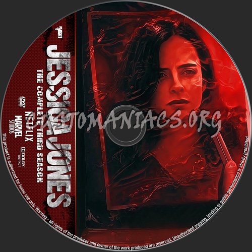 Jessica Jones Season 3 dvd label