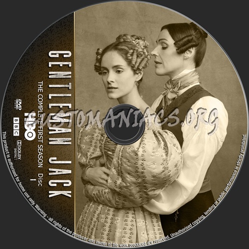 Gentleman Jack Season 1 dvd label