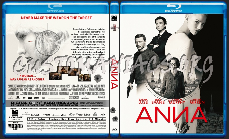 Anna 2019 blu-ray cover