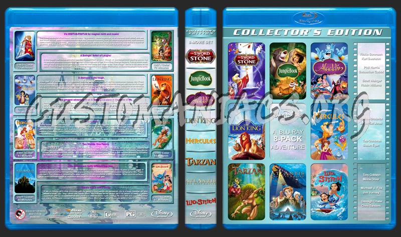 Walt Disney Adventure 8-Pack blu-ray cover
