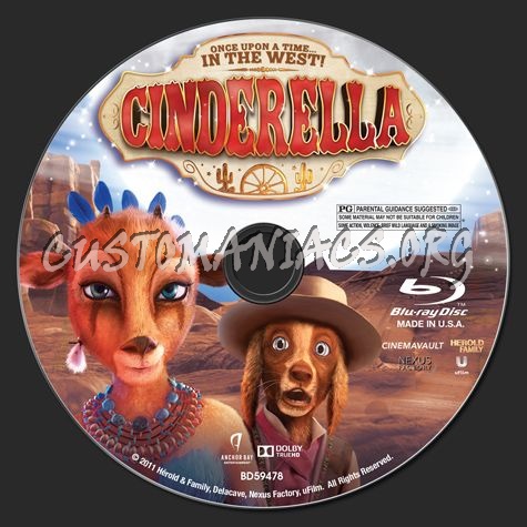 Once upon a Time in the West Cinderella blu-ray label