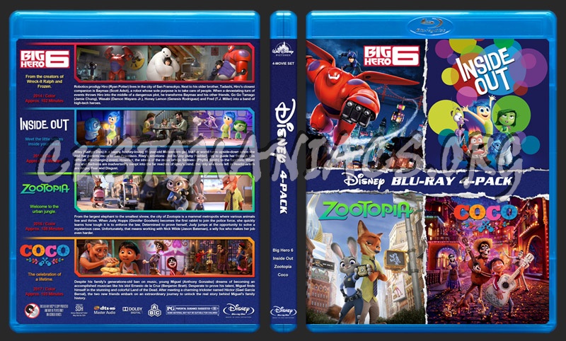 Disney 4-Pack blu-ray cover
