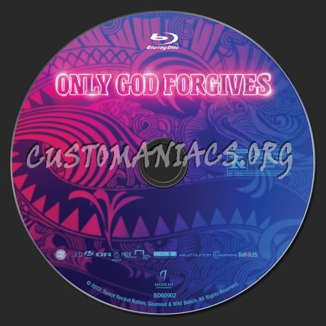 Only God Forgives blu-ray label