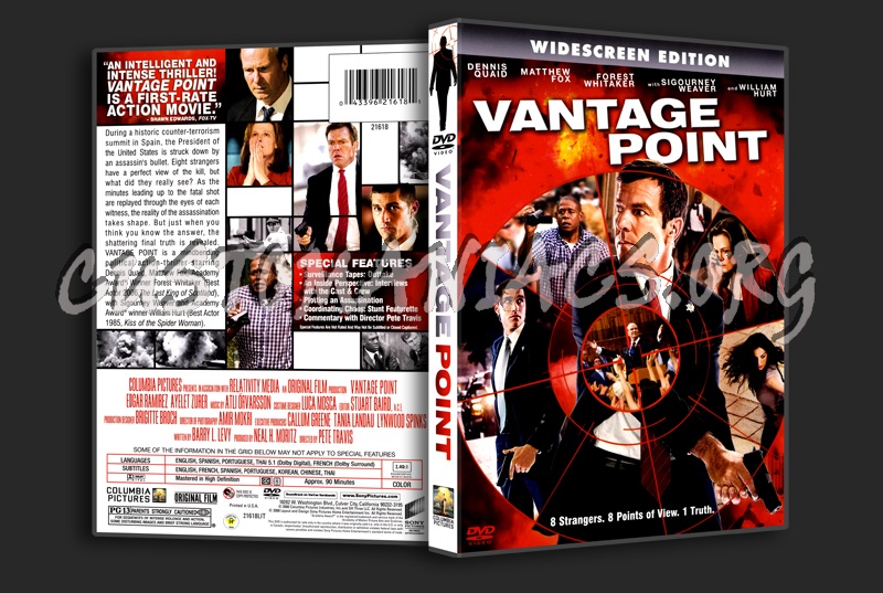 Vantage Point dvd cover
