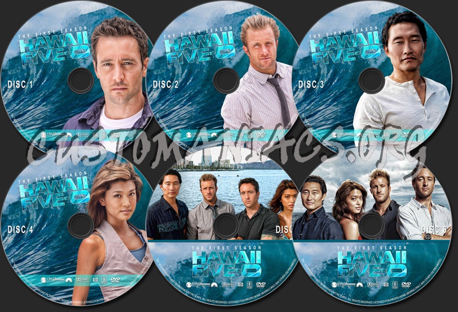 Hawaii Five-O - Season 1 dvd label