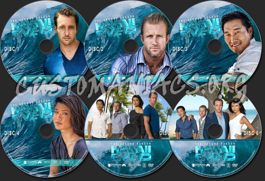 Hawaii Five-O - Season 2 dvd label