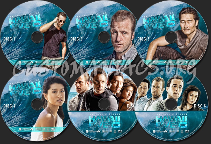 Hawaii Five-O - Season 4 dvd label