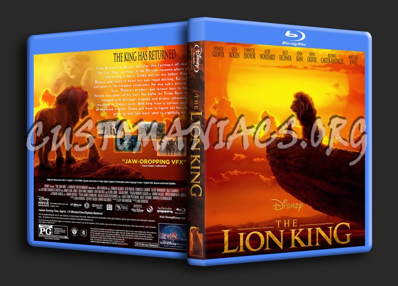 The Lion King 2019 dvd cover