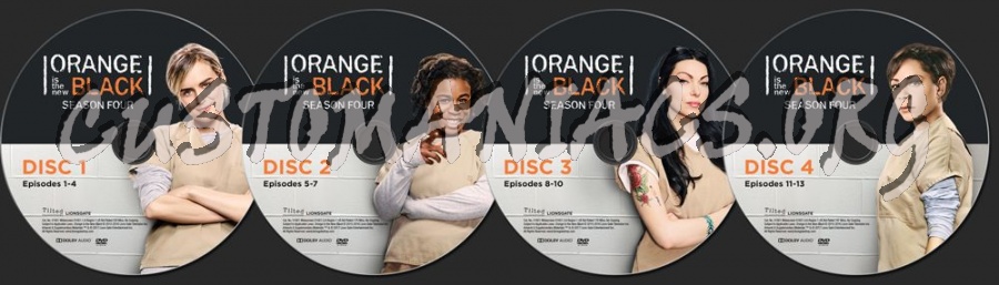 Orange is the New Black Season 4 dvd label