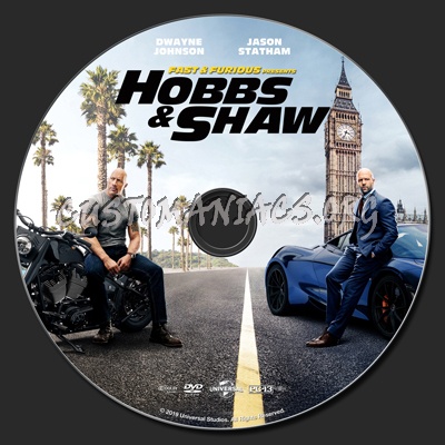 Fast & Furious Presents Hobbs & Shaw dvd label