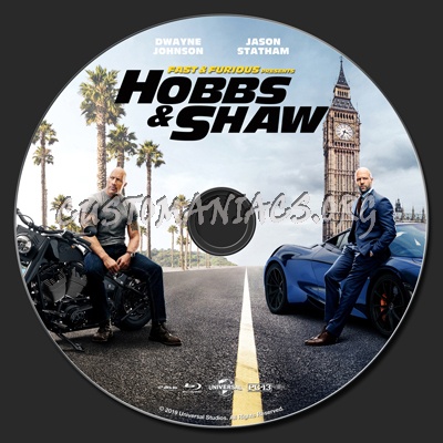 Fast & Furious Presents Hobbs & Shaw blu-ray label