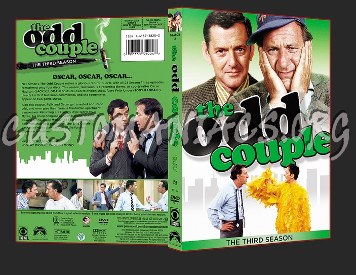 The Odd Couple Season 3 dvd cover