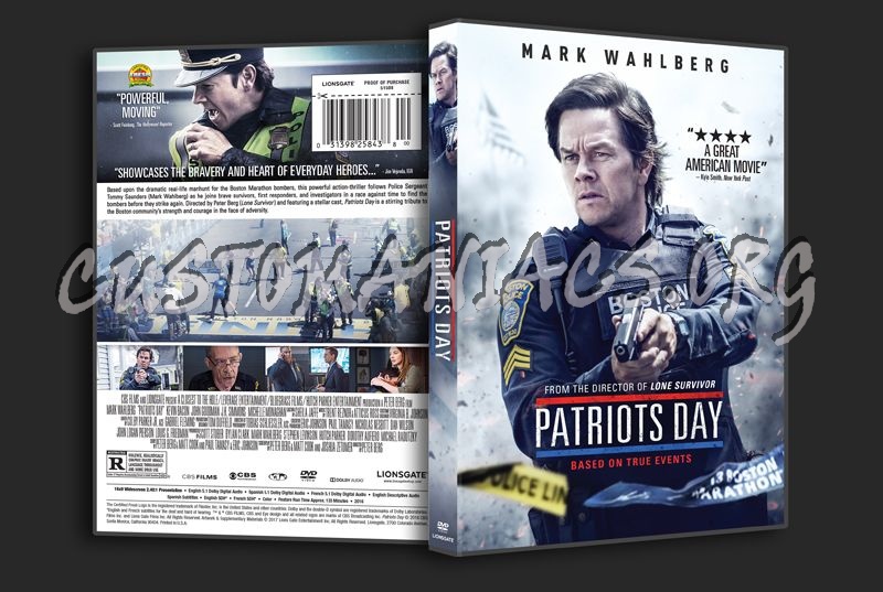 Patriots Day dvd cover