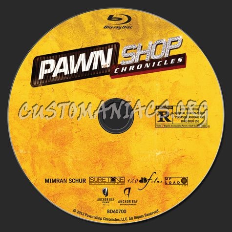 Pawn Shop Chronicles blu-ray label