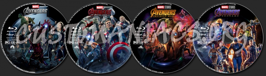 Avengers Collection (2D+3D) blu-ray label