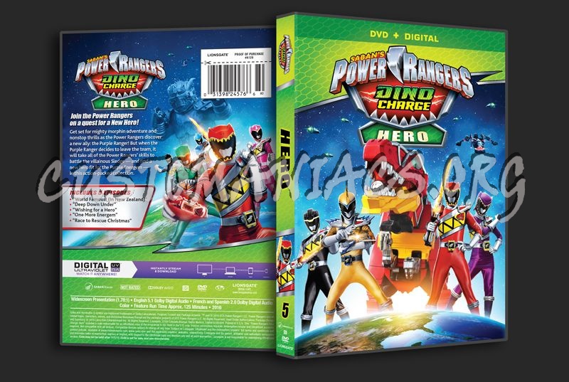 Power Rangers Dino Charge Hero dvd cover