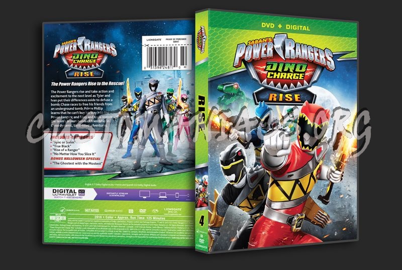 Power Rangers Dino Charge Rise dvd cover