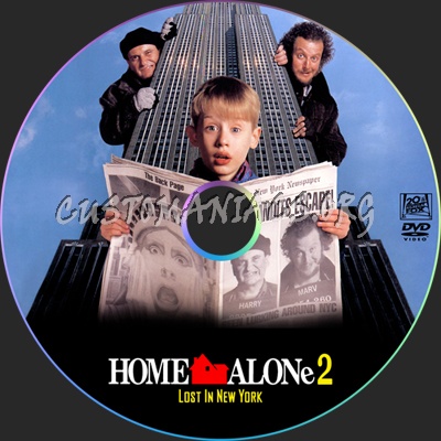 Home Alone 2 dvd label