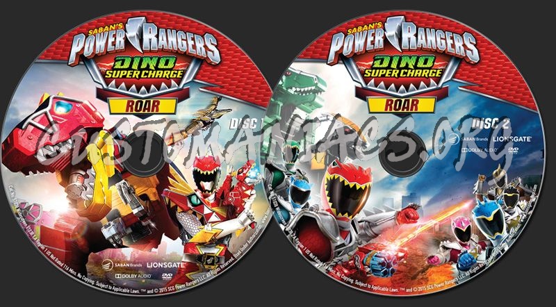 Power Rangers Dino Super Charge Roar dvd label