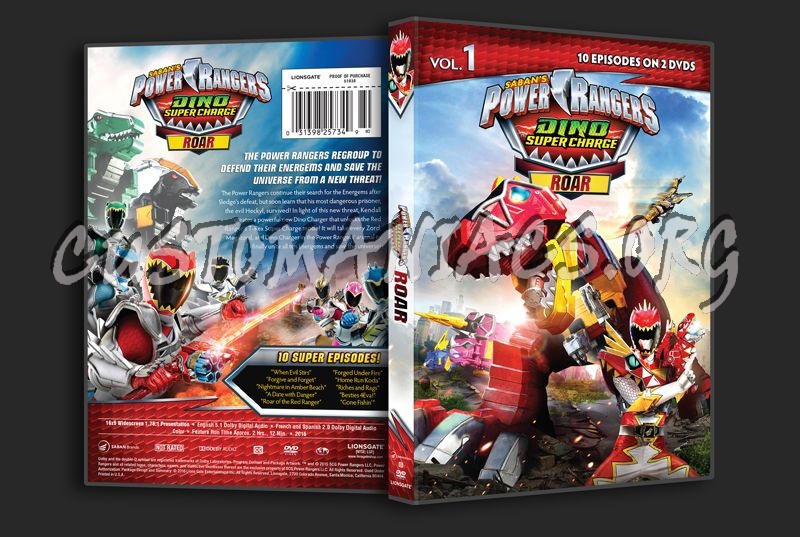 Power Rangers Dino Super Charge Roar dvd cover