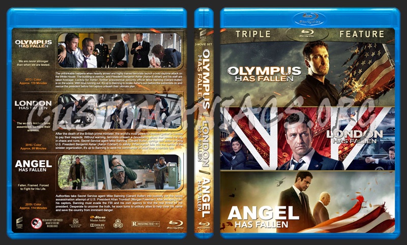 Olympus…London…Angel has Fallen Triple Feature blu-ray cover