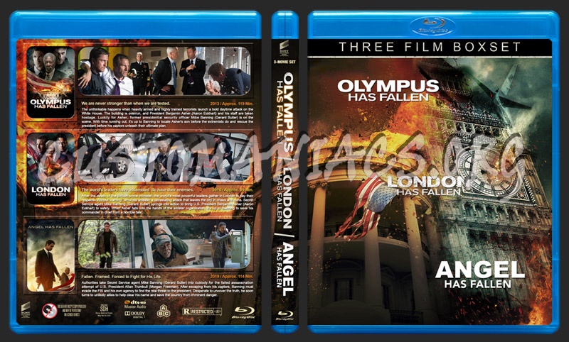 Olympus…London…Angel has Fallen Triple Feature blu-ray cover