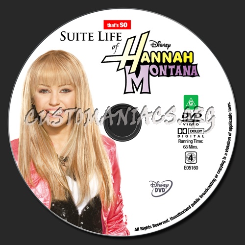 That's So Suite Life of Hannah Montana dvd label